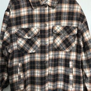 Savage Art Plaid Button-Up Flannel